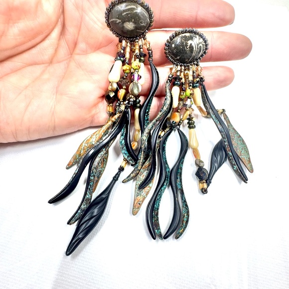 Artisan Chapita Dangle Earrings - Picture 4 of 10